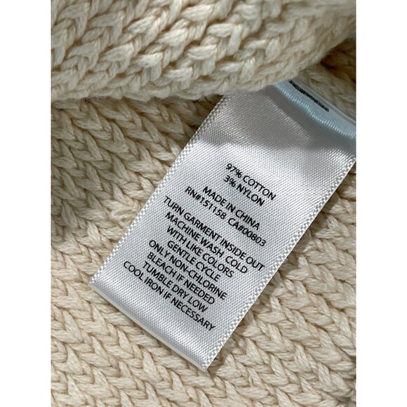 525 Fair Isle Sweater Cream Size Small Cotton Blend NWT - Picture 7 of 7